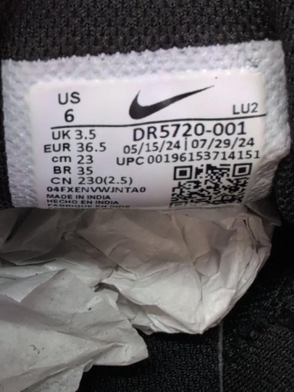 Nike Zoom Bella 6 Training Sneaker Women's Shoes US 6 Black White DR5720-001 - Picture 11 of 14